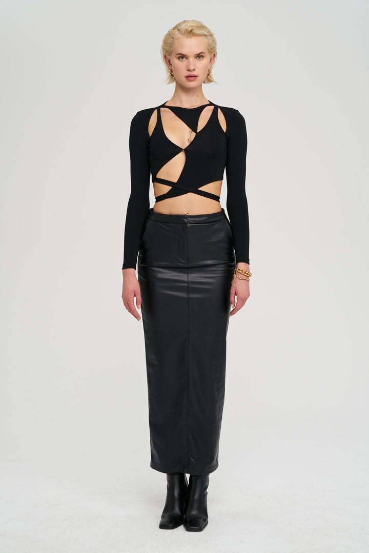 Women's Alexis Top - Black | Iamnotbasic – IAMNOTBASIC