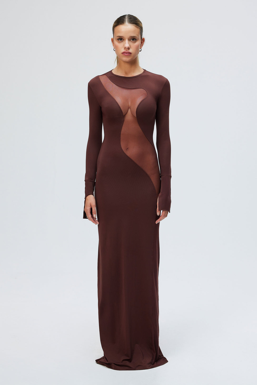 strapless open back dress Chic Dress