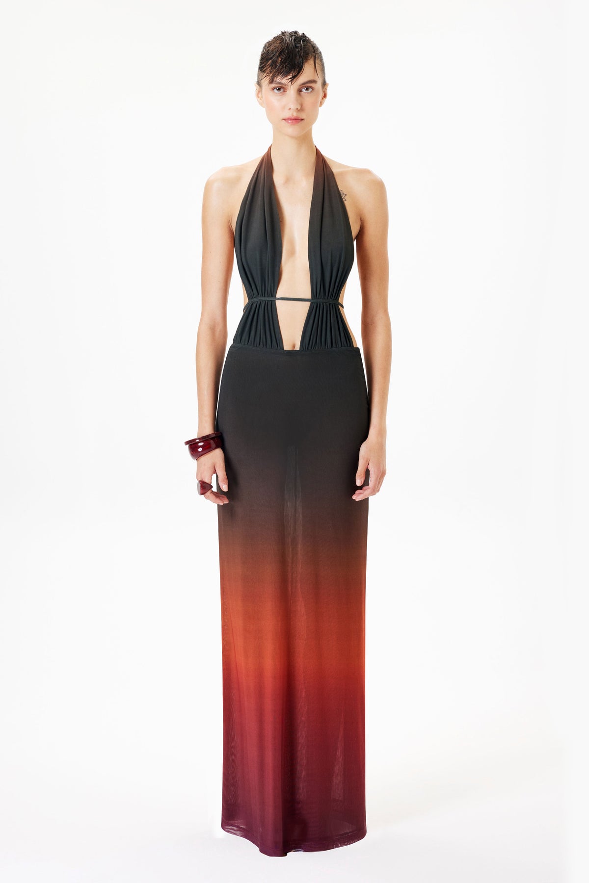 kyra cut out maxi dress For Love & Lemons Kyra Cut Out Maxi Dress in Black